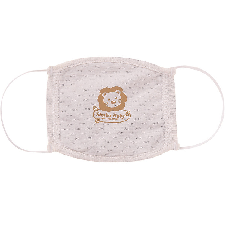 Khẩu Trang Bông Hữu Cơ Cho Bé Simba Organic (10 x 12 cm)