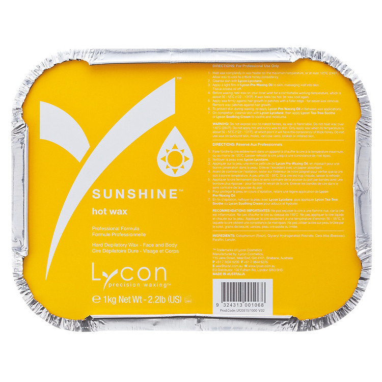 Sáp Cứng Tẩy Lông LYCON Sunshine Hot Wax (1kg)