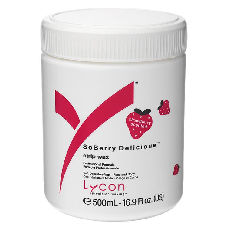 Sáp Mềm Tẩy Lông Hương Dâu LYCON SoBerry™ Delicious Strip Wax (500ml)