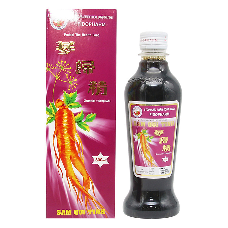 Thực Phẩm Chức Năng Hỗ Trợ Sức Khỏe Sâm Qui Tinh Đông Dược 5 (300ml)