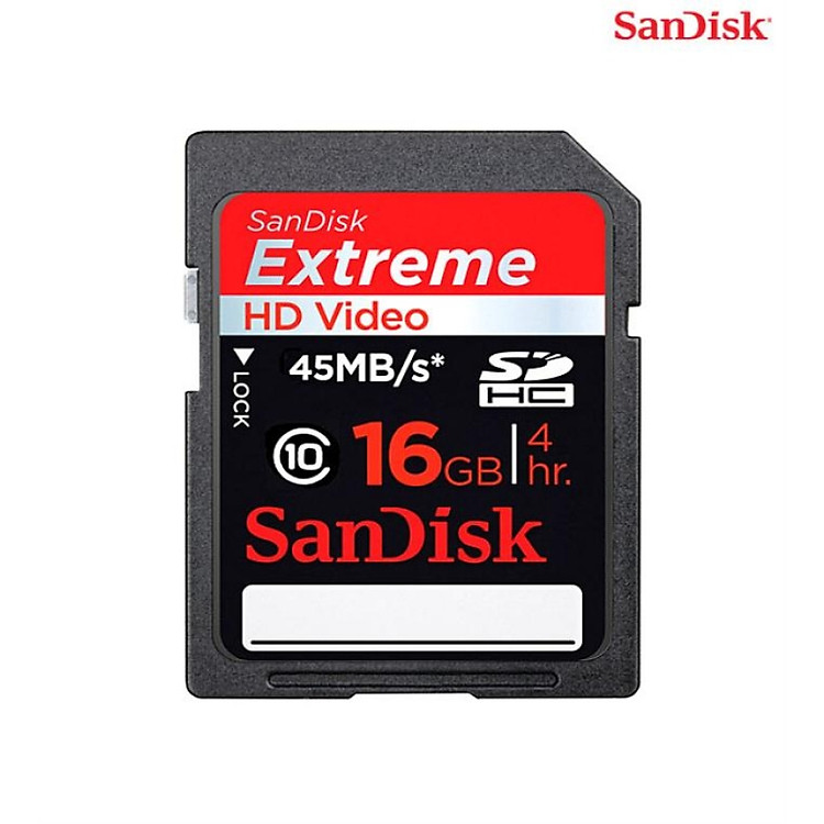 Thẻ Nhớ SanDisk Extreme SDHC 16GB - Hàng Chính Hãng
