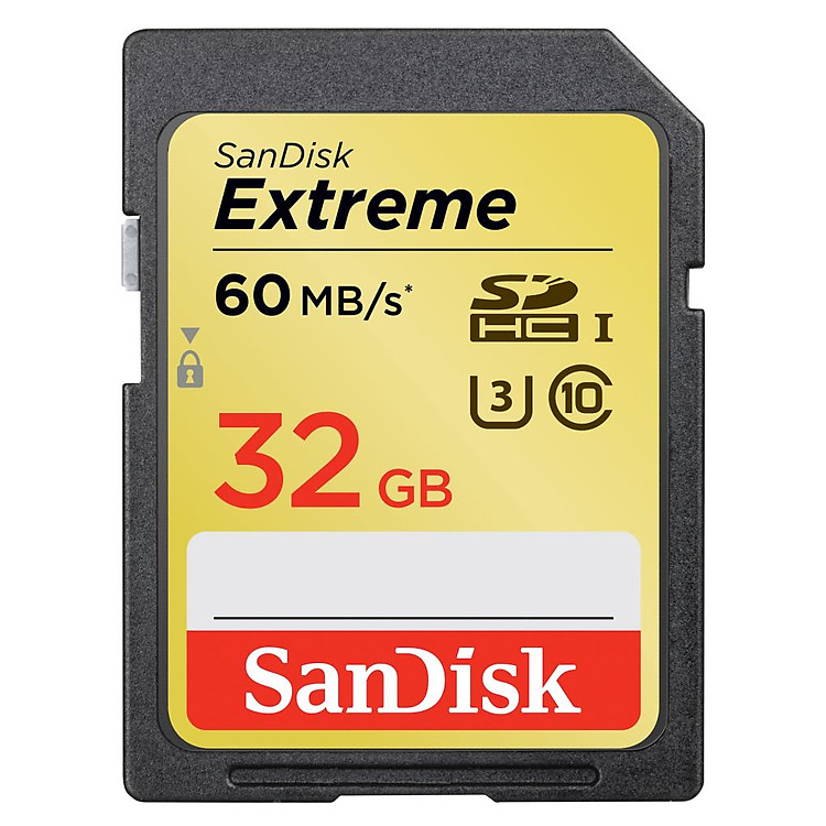 Thẻ Nhớ SDHC SanDisk Extreme 32GB - 60MB/s - Hàng Chính Hãng