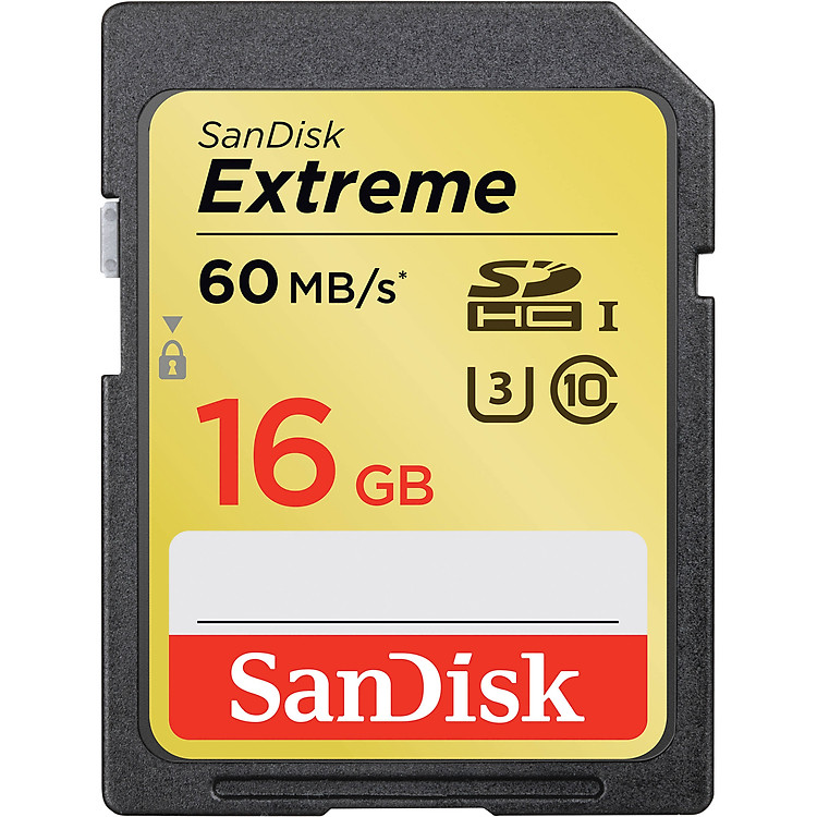 Thẻ Nhớ SDHC SanDisk Extreme 16GB - 60MB/s - Hàng Chính Hãng