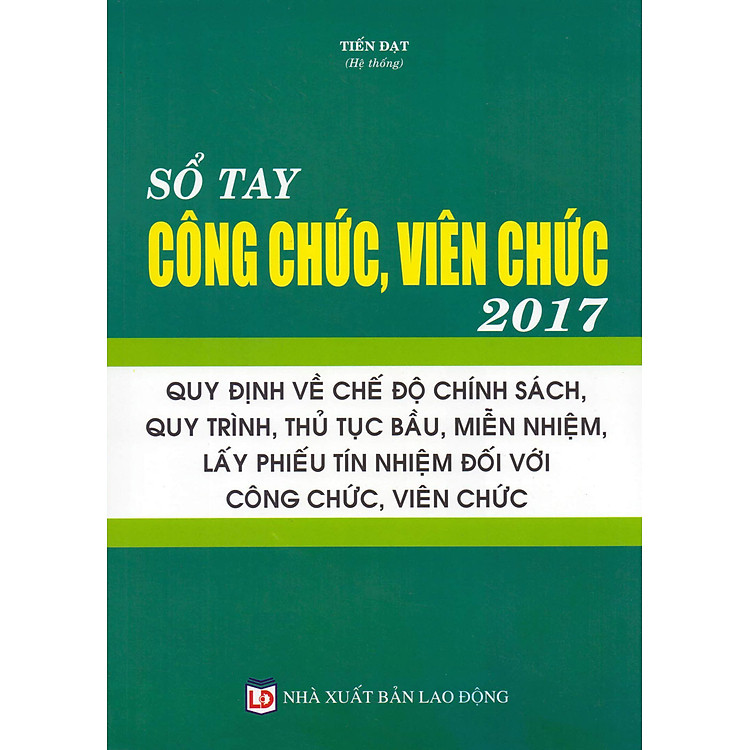 Sách Sổ Tay Công Chức, Viên Chức Năm 2017