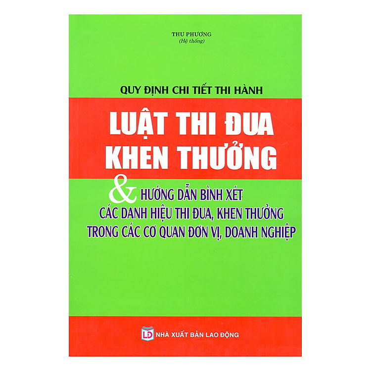 Quy Định Chi Tiết Thi Hành Luật Thi Đua, Khen Thưởng