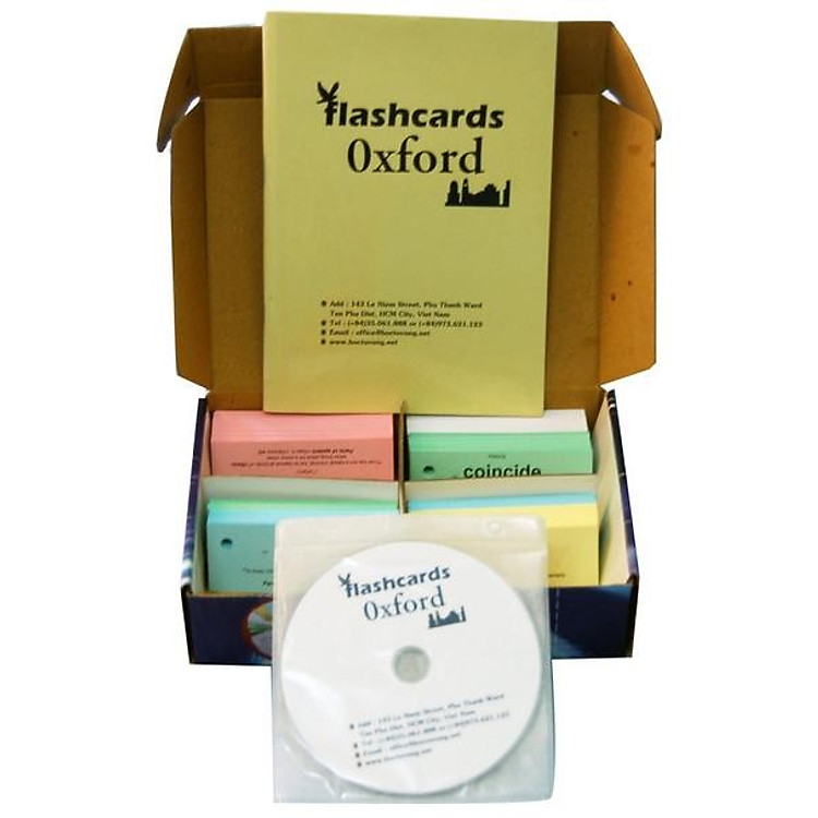 Flashcard 3000 Từ Vựng Tiếng Anh Thông Dụng Nhất Của Oxford (FD07- Kèm DVD, SHD)