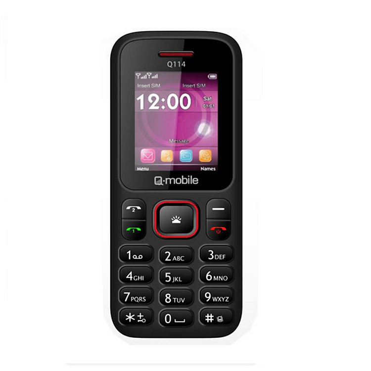 Điện Thoại Q-Mobile Q114 (2 Sim 2 Sóng) - Đỏ - Hàng Chính Hãng