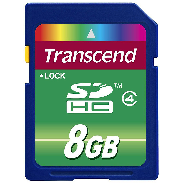 Thẻ Nhớ SD Transcend 8GB Class 4 - Hàng Chính Hãng