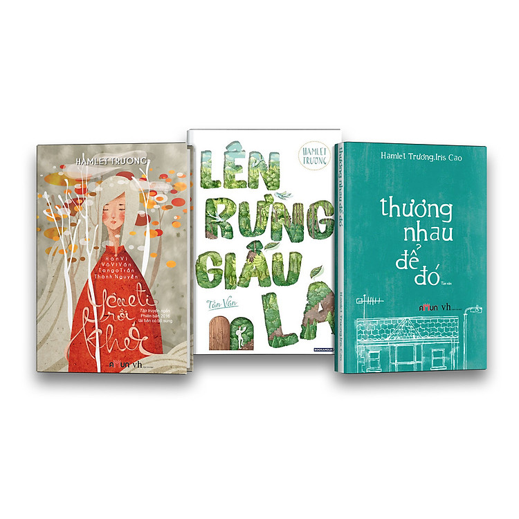 Combo Thương Nhau Để Đó - Lên Rừng Giấu Lá - Yêu Đi Rồi Khóc (Tặng Kèm Bì Thư Các Bài Thơ Viết Tay Của Tác Giả)