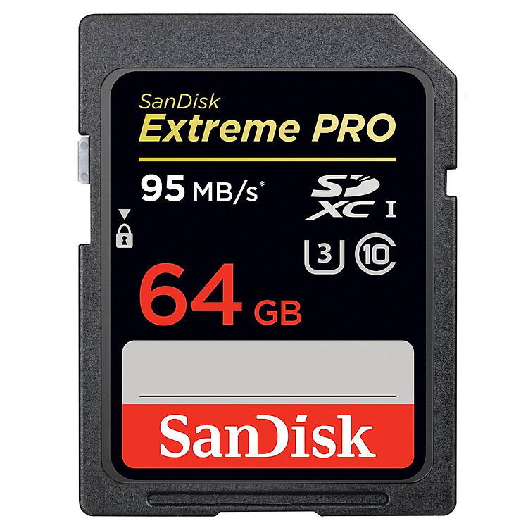 Thẻ Nhớ SDHC SanDisk Extreme Pro UHS-1 64GB - 95MB/s (V30) - Hàng Chính Hãng