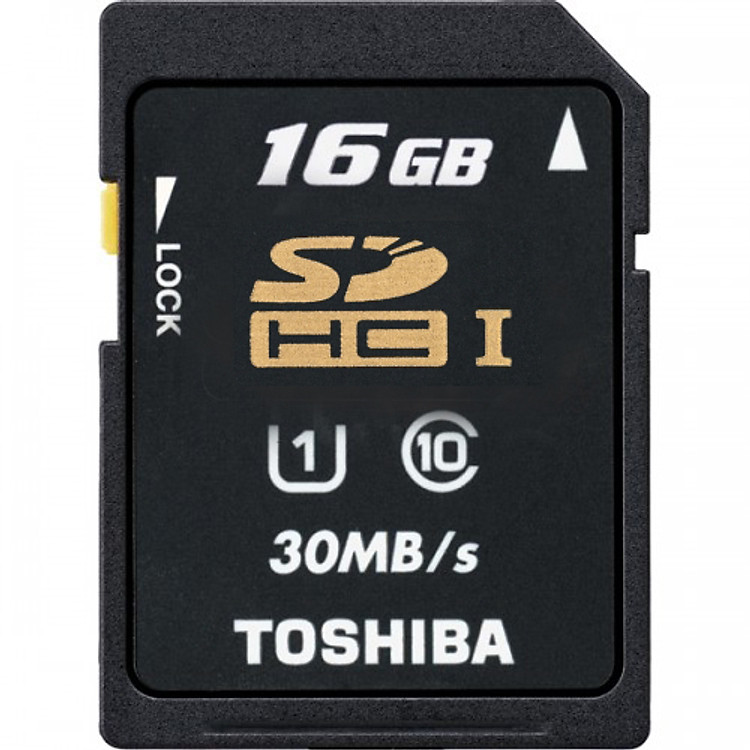 Thẻ Nhớ SDHC Toshiba 16GB Class 10 - 30MB/s