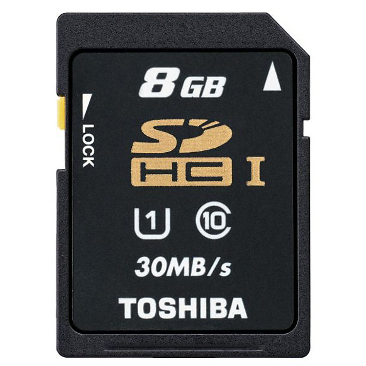Thẻ Nhớ SDHC Toshiba 8GB Class 10 - 30MB/s