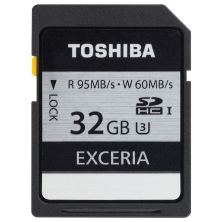 Thẻ Nhớ SDHC Toshiba Exceria 32GB U3 (Read 95MB/s - Write 60MB/s)