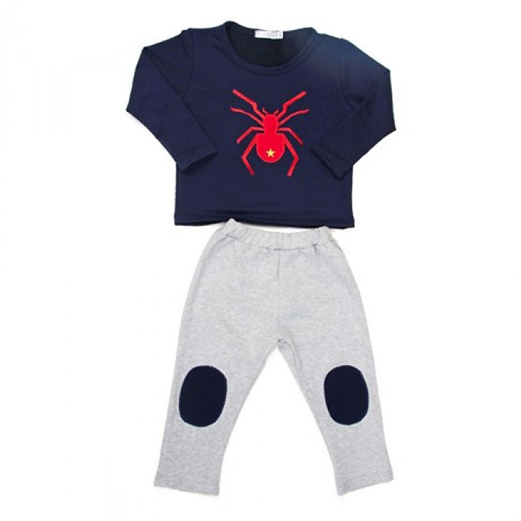 Bộ Đồ Bé Trai Hình Nhện CIRINO BD_BTHTN_XD001 - Xanh Đen