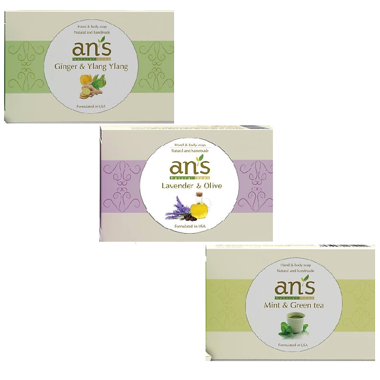 Set 3 Xà Bông: Bạc Hà Trà Xanh - Ngọc Lan Tây - Oải Hương An's