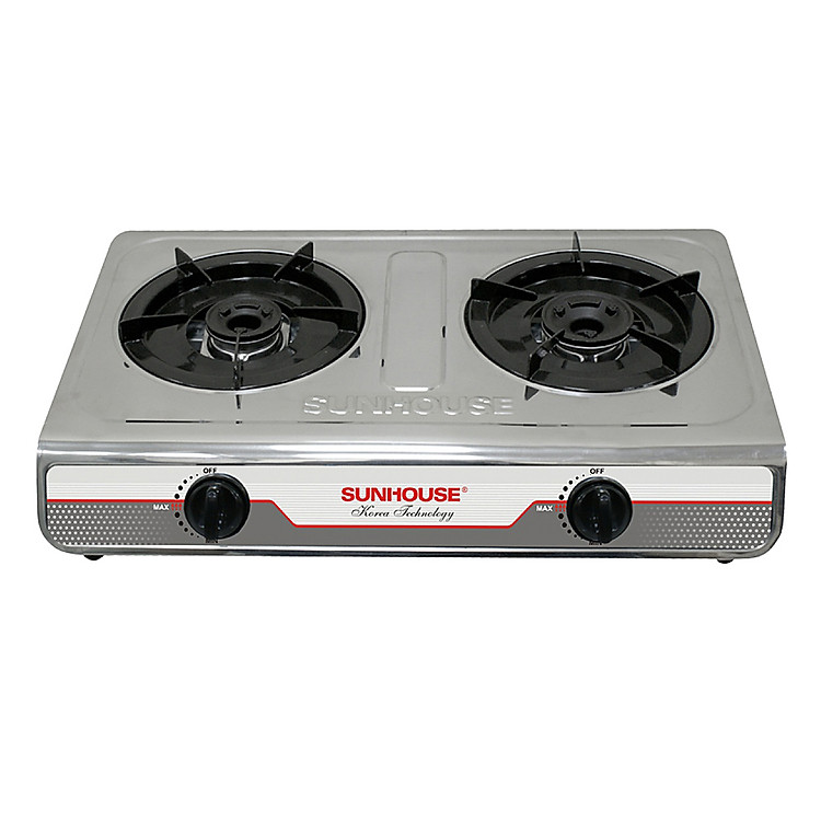Bếp Gas Dương Đôi Sunhouse SHB2012B - Bạc - Hàng chính hãng