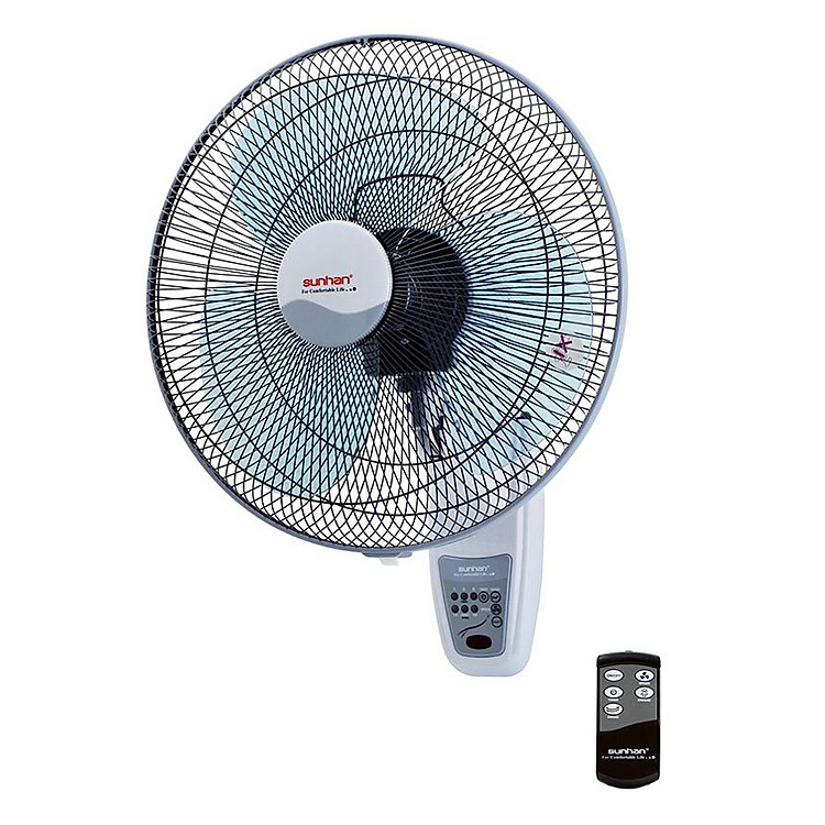 Quạt Treo Tường Sunhan SHW-1660R - Xám Trắng