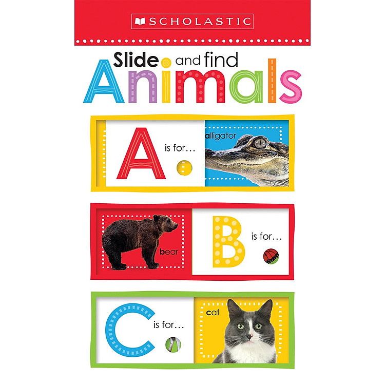 Sách Slide And Find ABC Animals (Scholastic Early Learners: Slide And Find)