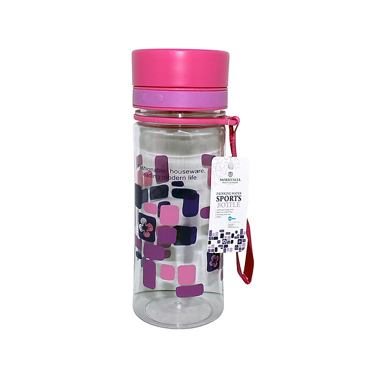 Bình Uống Nước Thể Thao Moriitalia SM-6011 - Hồng 500Ml