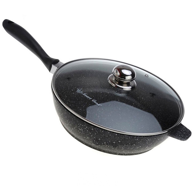 Chảo Đá Có Vung Kính ELMICH - 2354337 (24cm)