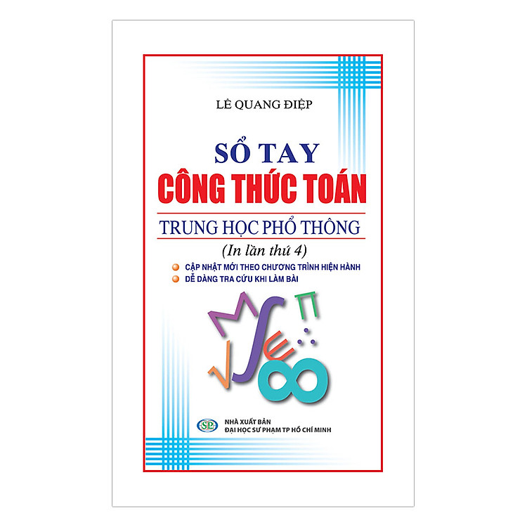 Sách Sổ Tay Công Thức Toán THPT (Mới)
