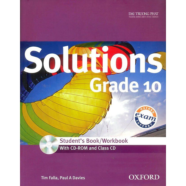 Sách Solutions Grade 10 - Student's Book/Workbook (With CD - Rom And Class CD)