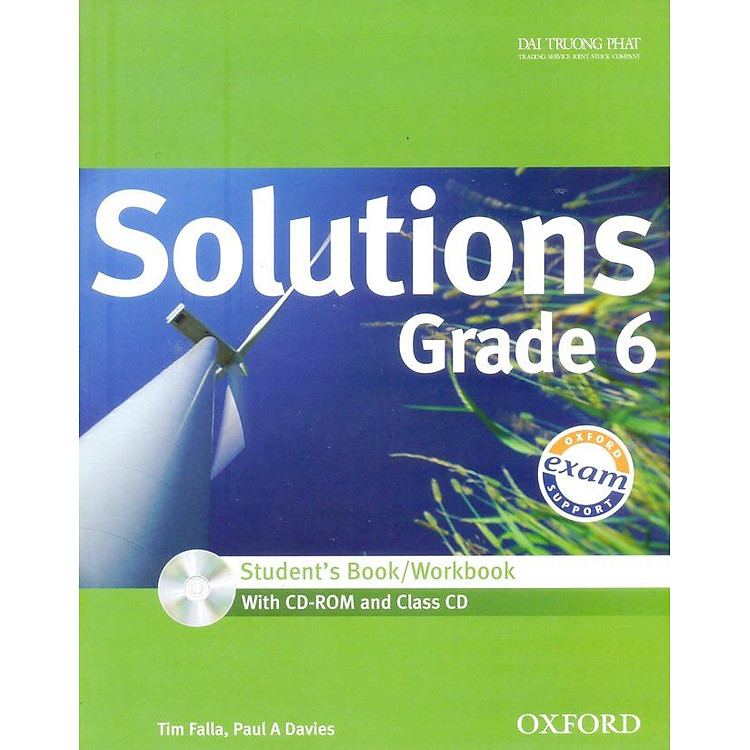 Sách Solutions Grade 6 - Student's Book/Workbook (With CD - Rom And Class CD)