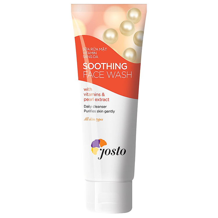 Sữa Rửa Mặt Vitamin Ngọc Trai Sáng Da Josto (80ml)