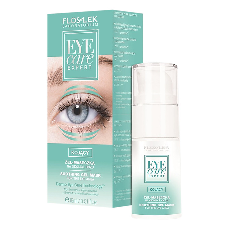Gel Giúp Êm Dịu Vùng Mắt, Chống Thâm, Mỏi Mệt Floslek Eye Care Expert Soothing Gel Mask For The Eye Area MF038 (15ml)