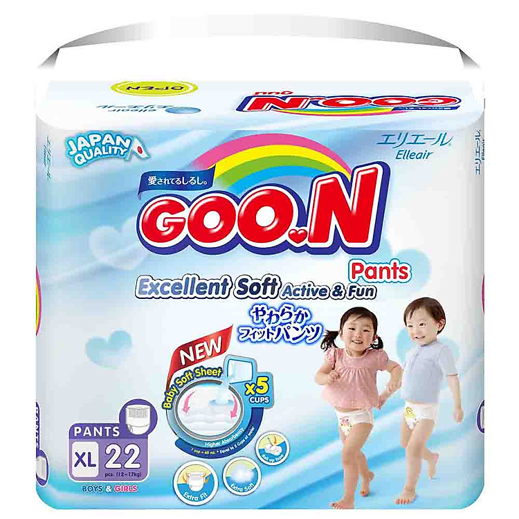 Tã Dán Goo.n Slim Gói Đại XL22 (22 Miếng)