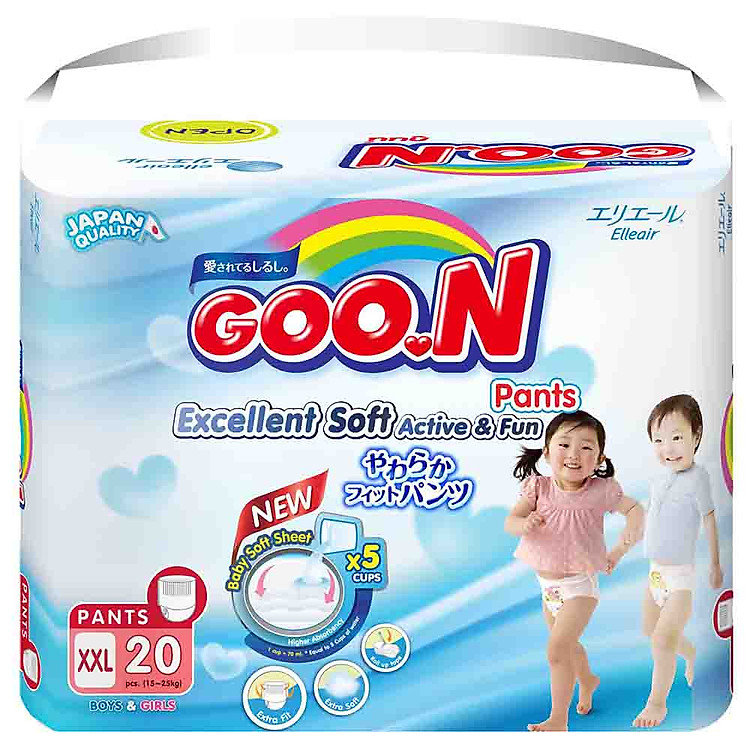 Tã Dán Goo.n Slim Gói Đại XXL20 (20 Miếng)