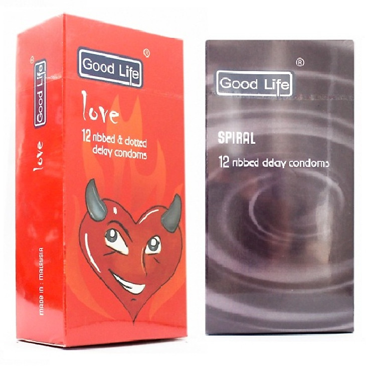 Combo Bao Cao Su Good Life - Spiral + Love - 24 Bao