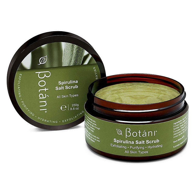 Tẩy Tế Bào Chết Cơ Thể Spirulina Botani Spirulina Salt Scrub BPSS032 (250g)