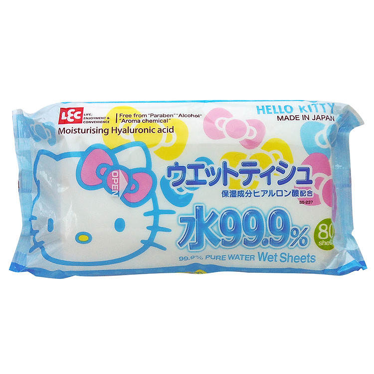 Khăn Ướt Nhật LEC SS237 Hello Kitty (80 Tờ)