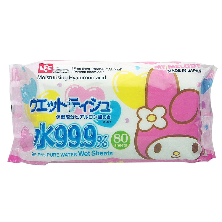 Khăn Ướt Nhật LEC SS238 My Melody (80 Tờ)