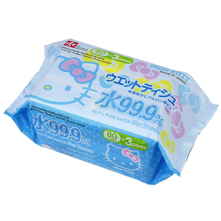 Giấy Ướt Nước Tinh Khiết 99.9% LEC Hello Kitty SS232
