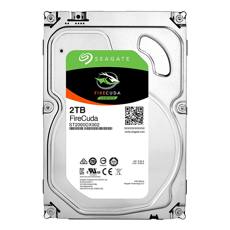 Ổ Cứng HDD Seagate FireCuda 2TB/8GB/3.5 - ST2000DX002 - Hàng chính hãng
