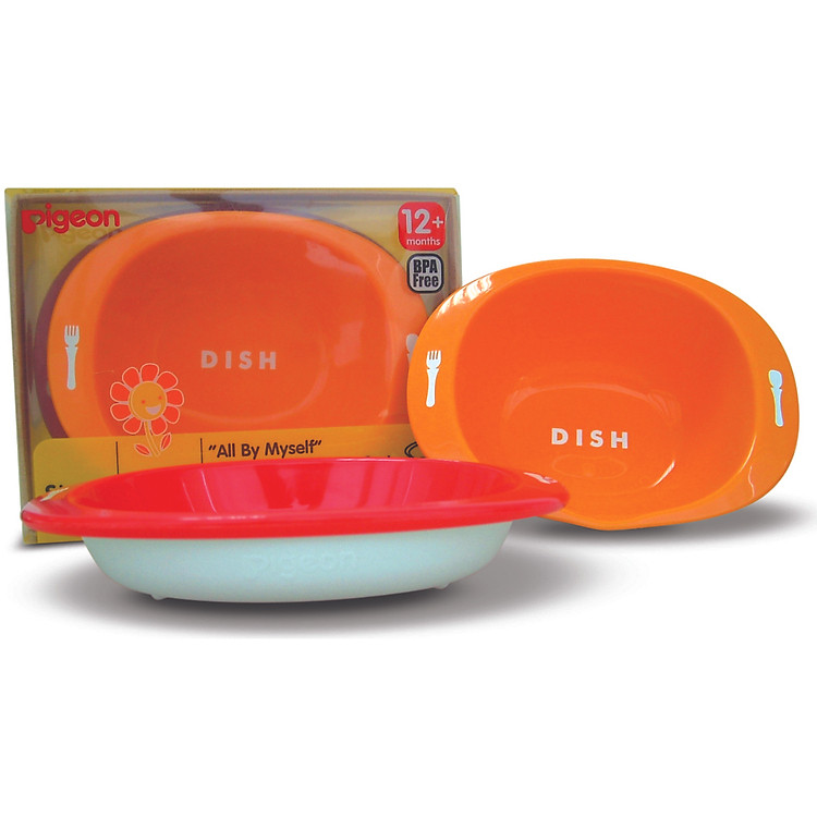 Bộ Tập Ăn Chén Và Dĩa Bước 2 Pigeon - GCPG030026
