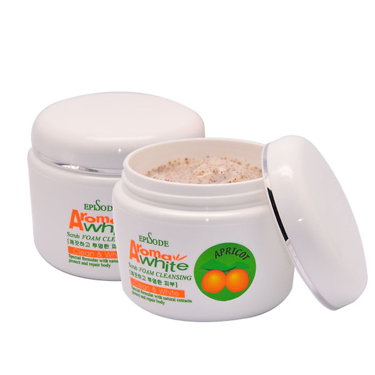 Sữa Rửa Mặt Cát Trắng Aroma White Scrub Foam A411