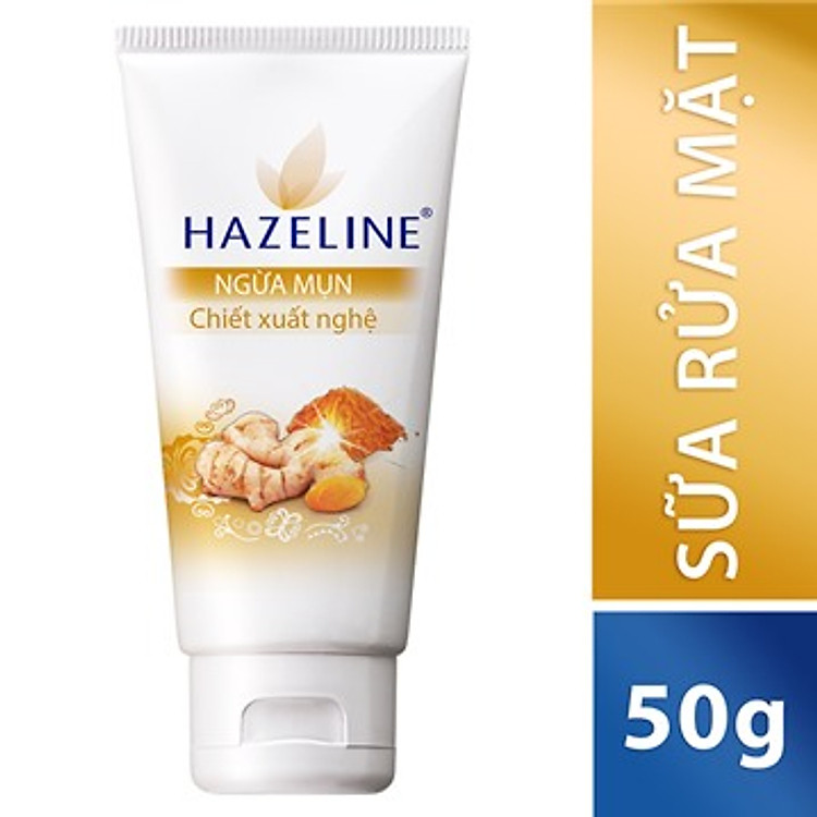 Sữa Rửa Mặt Ngừa Mụn Chiết Xuất Nghệ Hazeline Clear White Tuýp 50g - 67043203