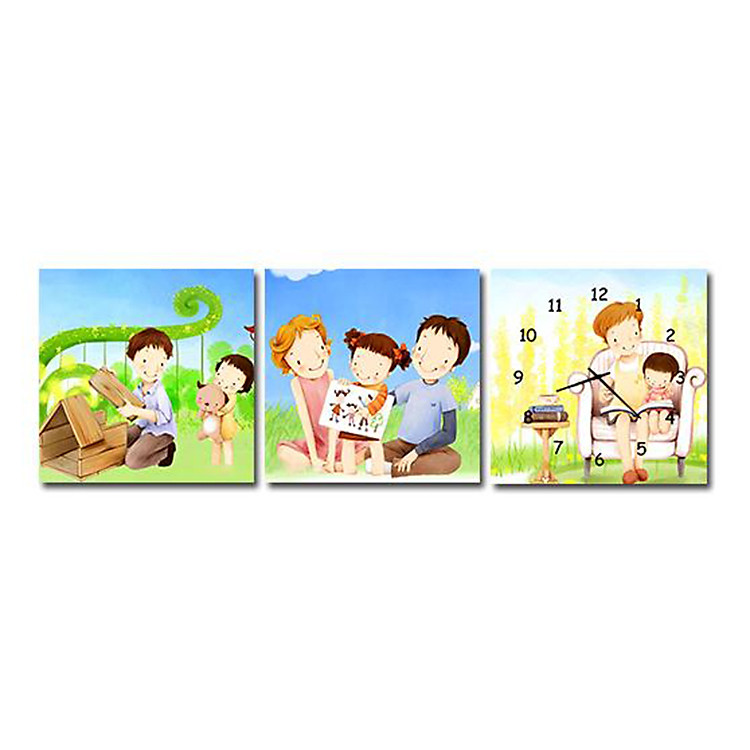 Tranh Đồng Hồ Suemall BB1313 - Full House