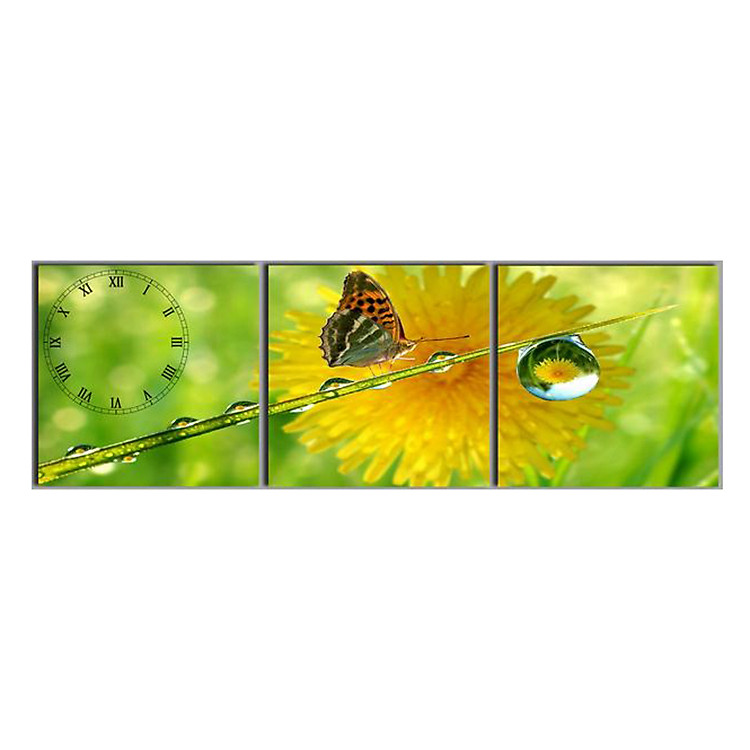 Tranh Đồng Hồ Suemall HL131207 - Hoa Sương