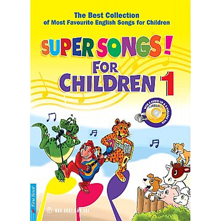 Sách Super Songs For Children 1 (Kèm CD)