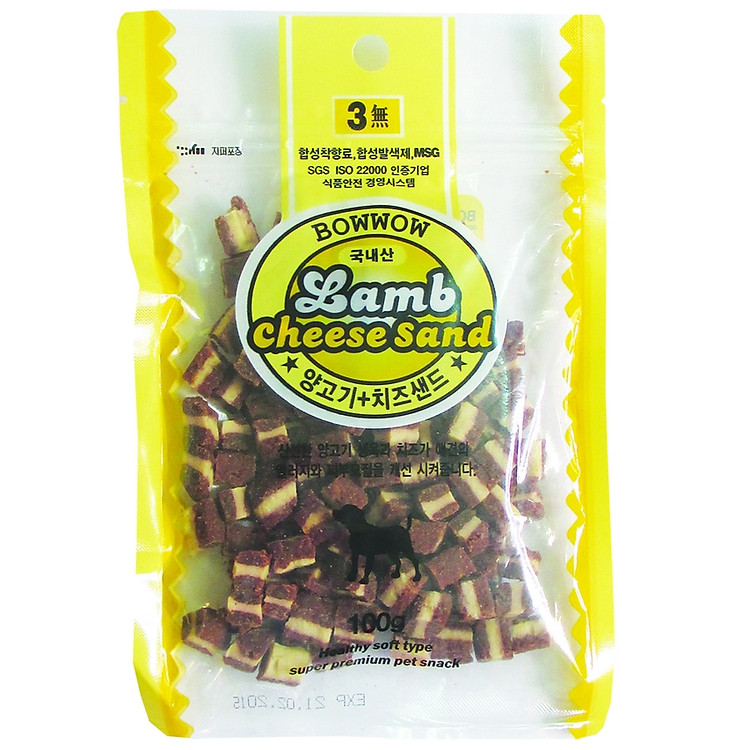 Phô Mai Thịt Cừu Bowwow Cho Chó SW-LM-100-100g