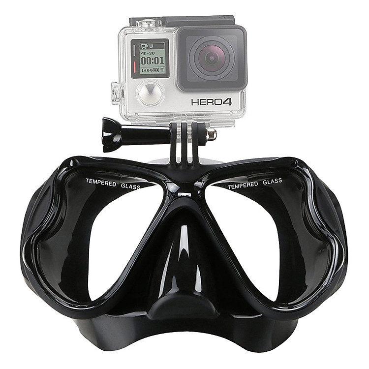 Kính Lặn Cường Lực Gắn Được Gopro POPO Swim-Mask B-Gopro-Black - Đen