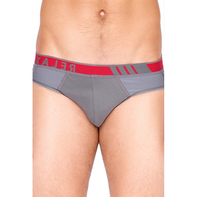 Quần Brief Thun Lạnh Giãn 4 Chiều Relax RLTK016 - Xám Đậm