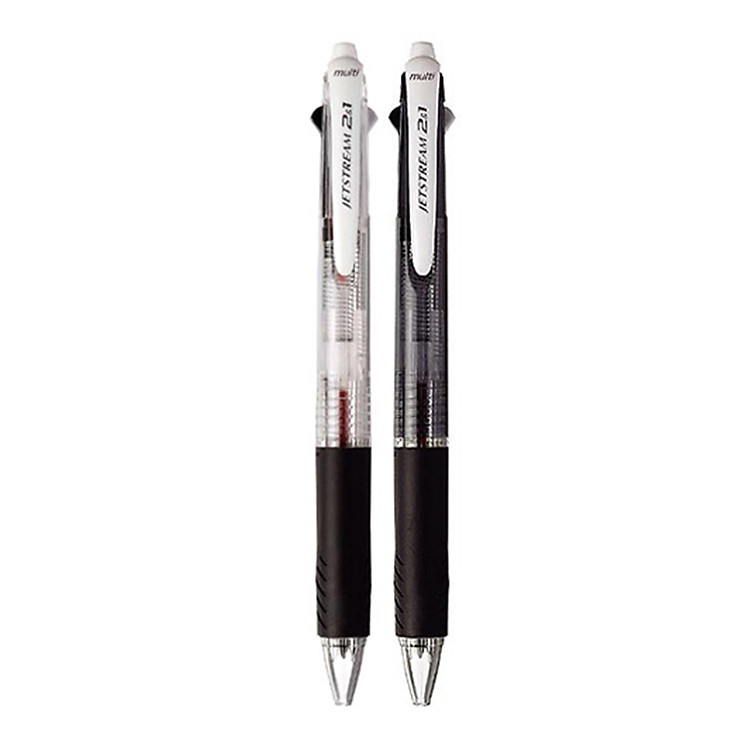 Bút Bi Bấm Jetstream 2 &1 (Đen, Đỏ & Ruột Chì 0.5) MSXE3-500