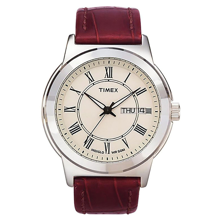 Đồng Hồ Nam Dây Da Timex Bank Street T2E581