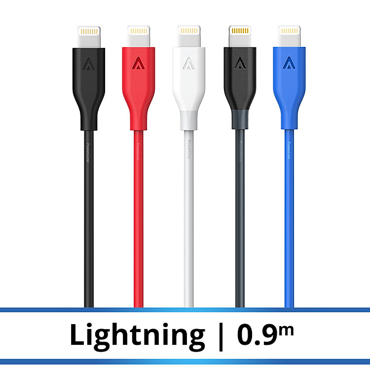 Dây Cáp Sạc Lightning Cho iPhone Anker PowerLine 0.9m - A8111 - Hàng Chính Hãng