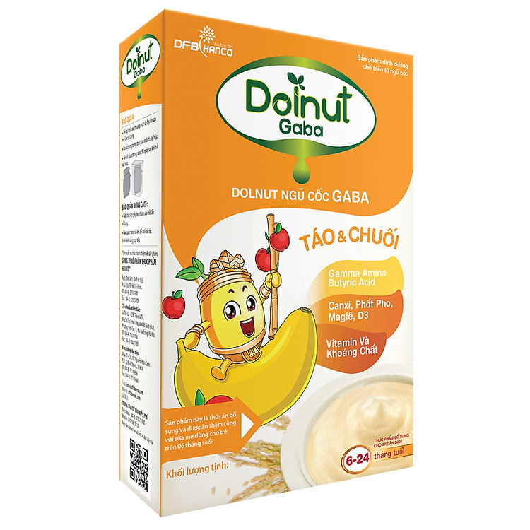 Ngũ Cốc Ăn Dặm Dolnut Gaba Táo Và Chuối